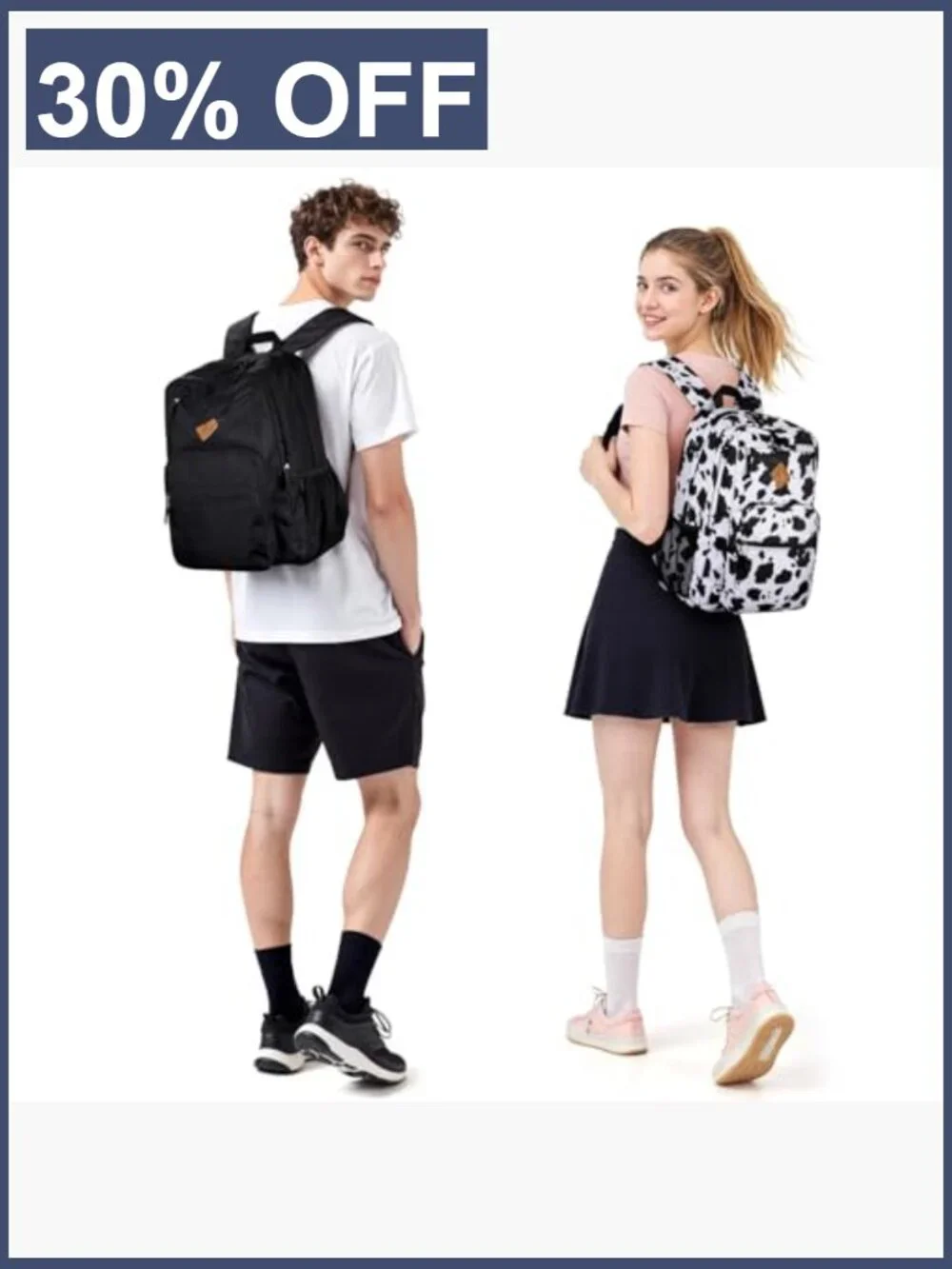 26L Water Resistant Backpack for College Travel Bookbag